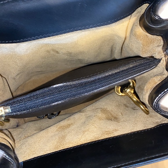 Vintage Brahmin hard leather crossbody purse with adjustable strap - Picture 11 of 16